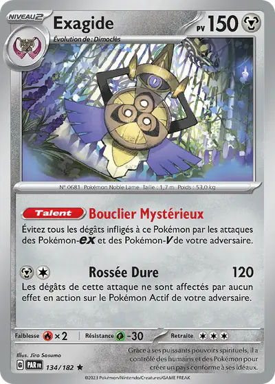 Image de la carte Pokemon Exagide 134/182