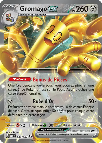Image de la carte Pokemon Gromago ex 139/182