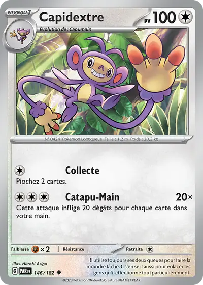 Image de la carte Pokemon Capidextre 146/182