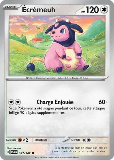 Image de la carte Pokemon Écrémeuh 147/182