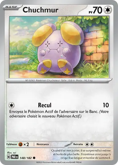 Image de la carte Pokemon Chuchmur 148/182