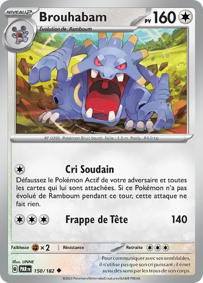 Image de la carte Pokemon Brouhabam 150/182
