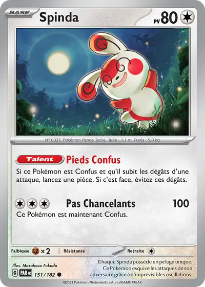 Image de la carte Pokemon Spinda 151/182