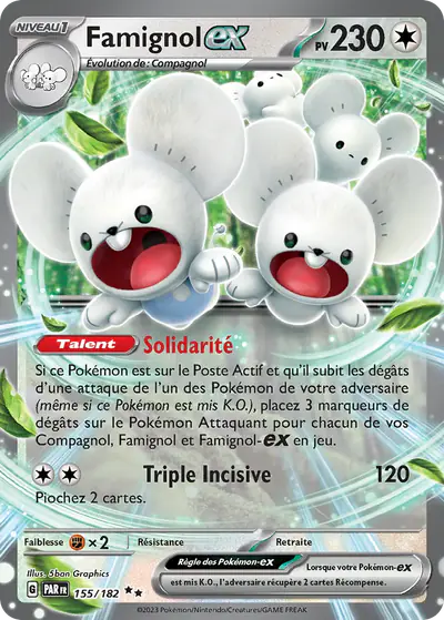 Image de la carte Pokemon Famignol ex 155/182