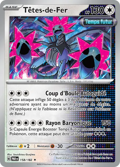 Image de la carte Pokemon Têtes-de-Fer 158/182