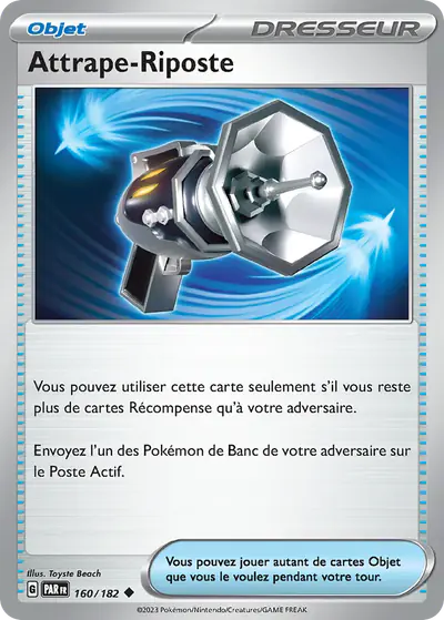 Image de la carte Pokemon Attrape-Riposte 160/182
