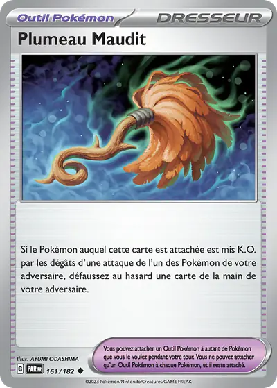 Image de la carte Pokemon Plumeau Maudit 161/182