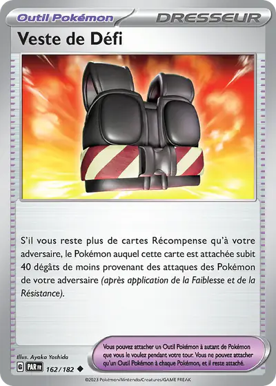 Image de la carte Pokemon Veste de Défi 162/182