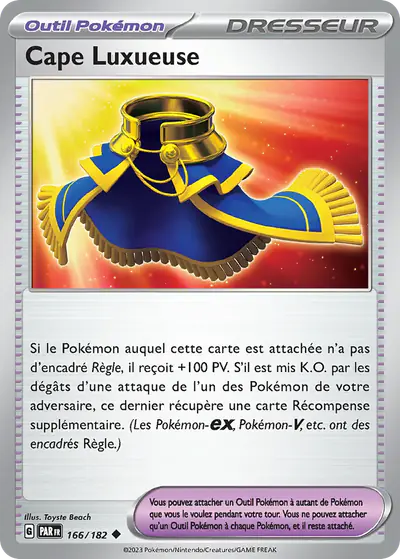 Image de la carte Pokemon Cape Luxueuse 166/182