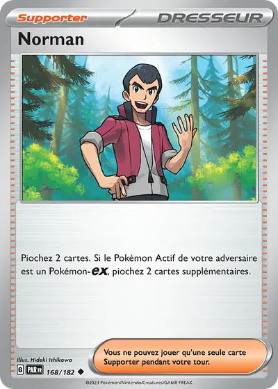 Image de la carte Pokemon Norman 168/182