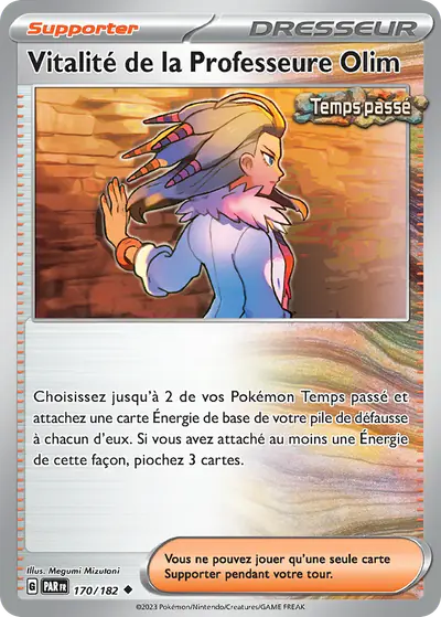 Image de la carte Pokemon Vitalité de la Professeure Olim 170/182