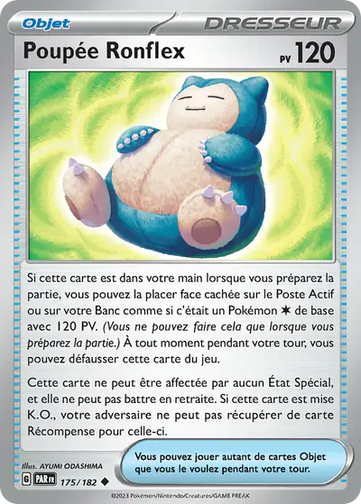 Image de la carte Pokemon Poupée Ronflex 175/182
