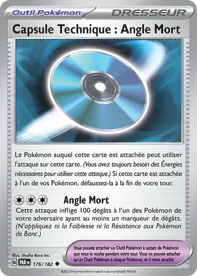 Image de la carte Pokemon Capsule Technique : Angle Mort 176/182