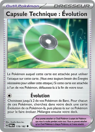 Image de la carte Pokemon Capsule Technique : Évolution 178/182