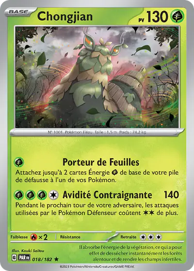 Image de la carte Pokemon Chongjian 018/182