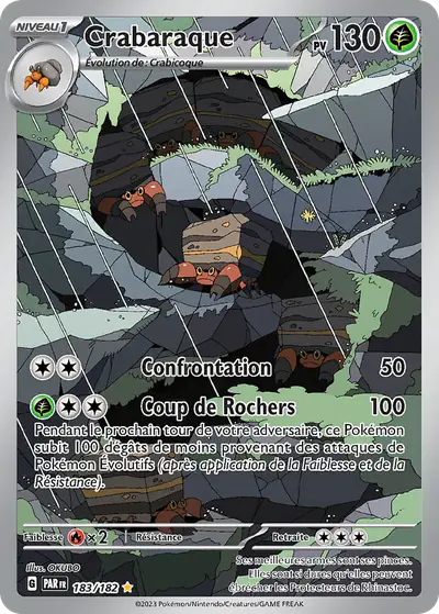 Image de la carte Pokemon Crabaraque 183/182