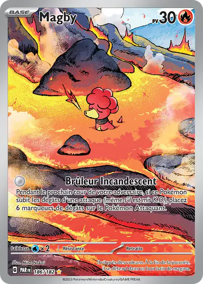 Image de la carte Pokemon Magby 186/182