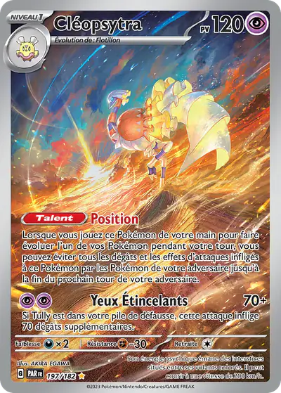 Image de la carte Pokemon Cléopsytra 197/182