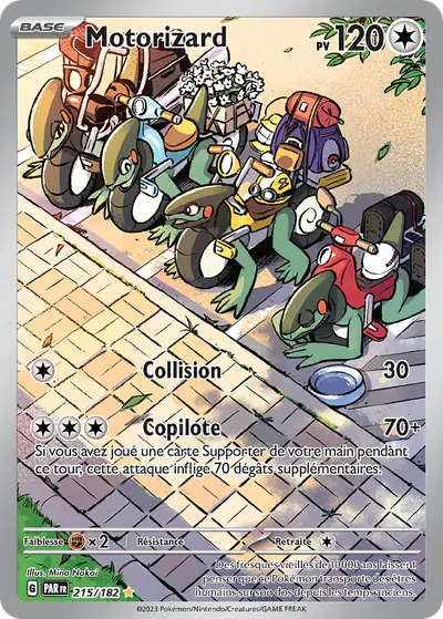 Image de la carte Pokemon Motorizard 215/182