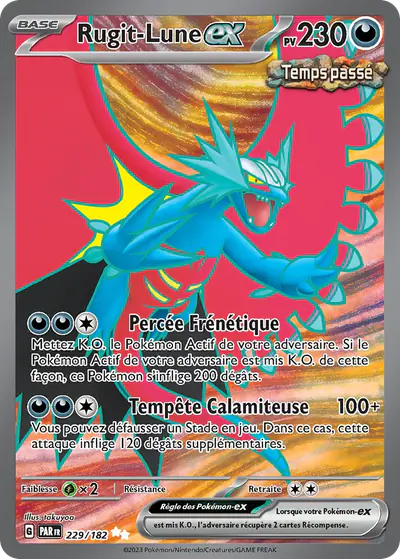Image de la carte Pokemon Rugit-Lune ex 229/182