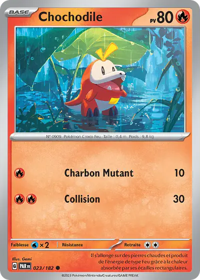 Image de la carte Pokemon Chochodile 023/182