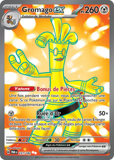 Image de la carte Pokemon Gromago ex 231/182