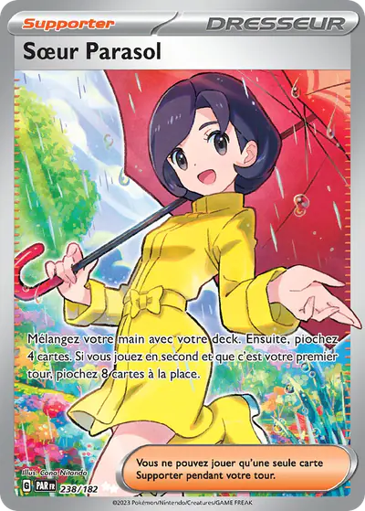 Image de la carte Pokemon Sœur Parasol 238/182