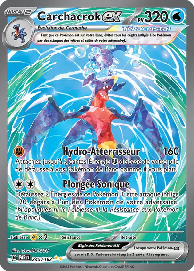 Image de la carte Pokemon Carchacrok ex 245/182