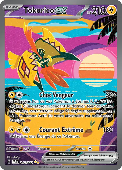 Image de la carte Pokemon Tokorico ex 247/182