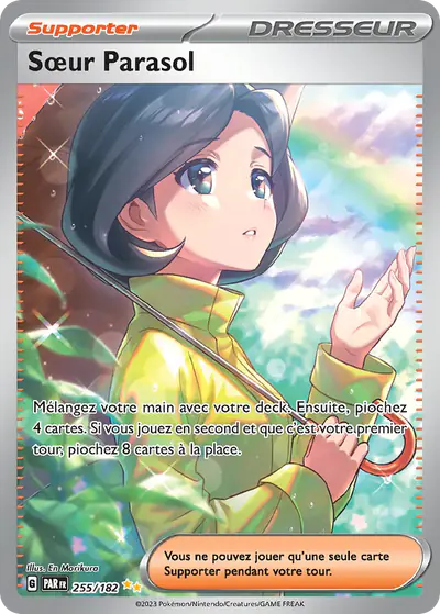 Image de la carte Pokemon Sœur Parasol 255/182