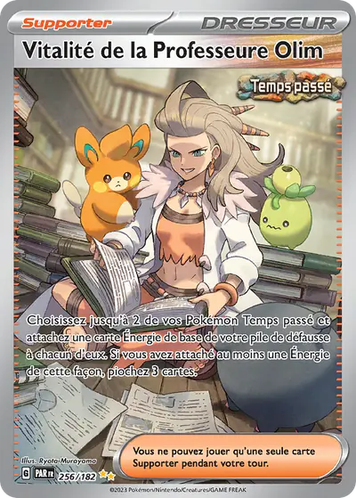 Image de la carte Pokemon Vitalité de la Professeure Olim 256/182