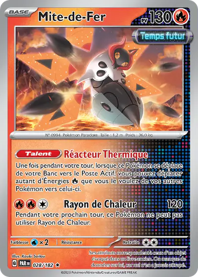 Image de la carte Pokemon Mite-de-Fer 028/182
