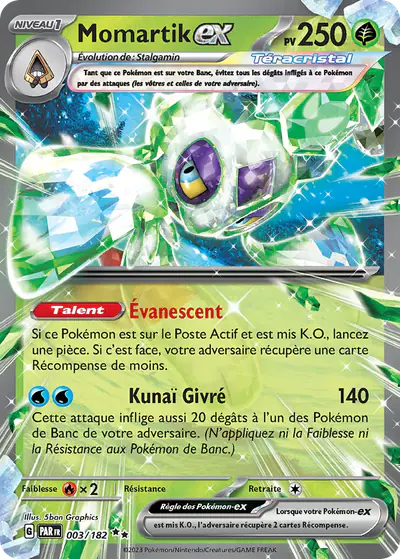 Image de la carte Pokemon Momartik ex 003/182