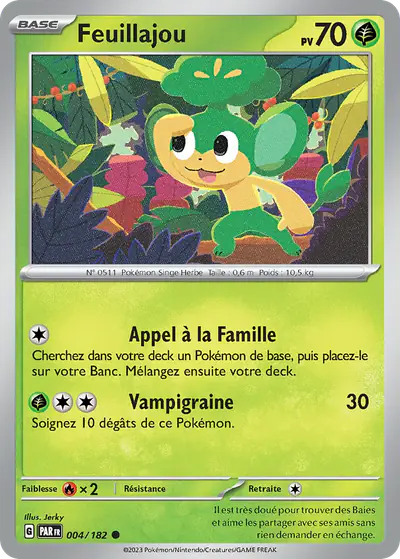 Image de la carte Pokemon Feuillajou 004/182