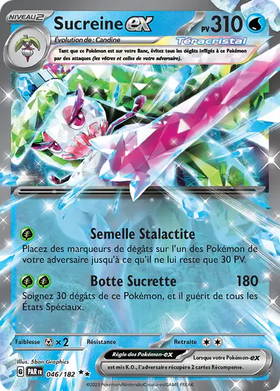 Image de la carte Pokemon Sucreine ex 046/182