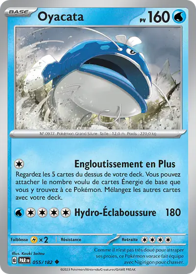 Image de la carte Pokemon Oyacata 055/182