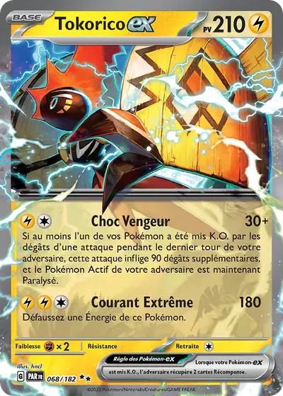 Image de la carte Pokemon Tokorico ex 068/182