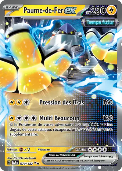 Image de la carte Pokemon Paume-de-Fer ex 070/182