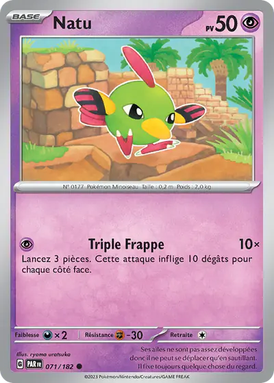 Image de la carte Pokemon Natu 071/182