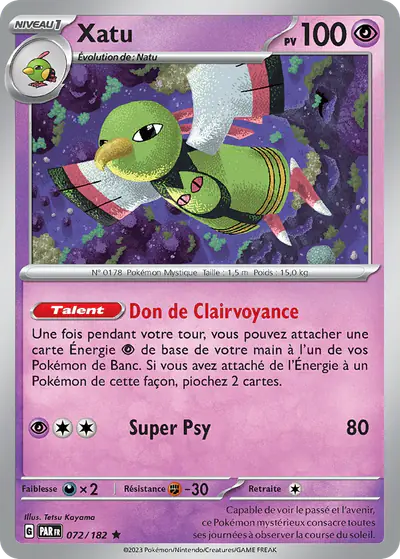 Image de la carte Pokemon Xatu 072/182