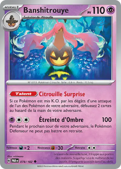 Image de la carte Pokemon Banshitrouye 078/182