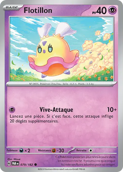 Image de la carte Pokemon Flotillon 079/182