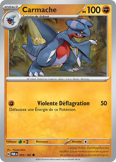 Image de la carte Pokemon Carmache 095/182