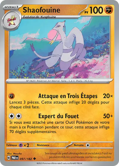 Image de la carte Pokemon Shaofouine 097/182