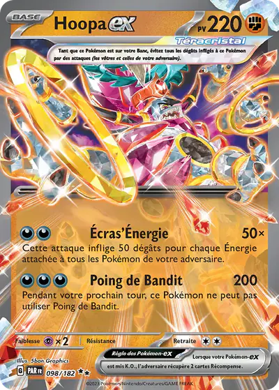 Image de la carte Pokemon Hoopa ex 098/182