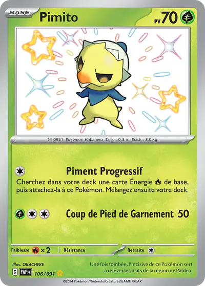 Image de la carte Pokemon Pimito 106/91