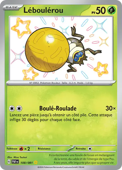 Image de la carte Pokemon Léboulérou 108/91