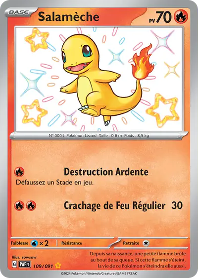 Image de la carte Pokemon Salamèche 109/91