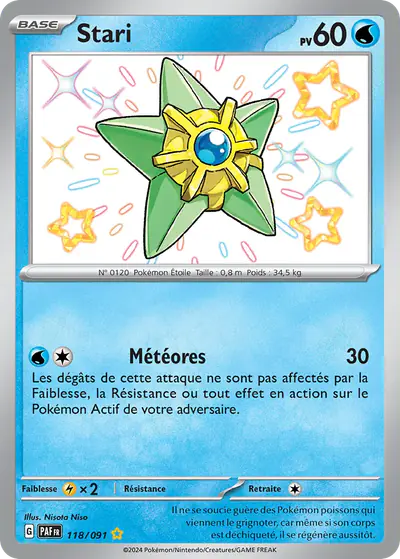 Image de la carte Pokemon Stari 118/91