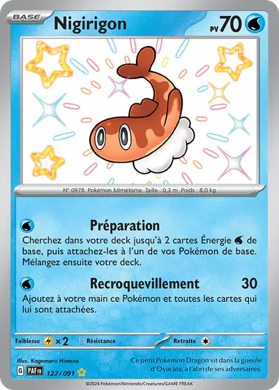 Image de la carte Pokemon Nigirigon 127/91